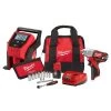 Milwaukee M12 Cordless Impact Wrench and Tire Inflator Kit -Home Improvement Sales Shop 045242572441