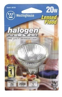 Westinghouse MR16 Halogen 20Watt Clear Lens 3 Westinghouse MR16 Halogen 20Watt Clear Lens