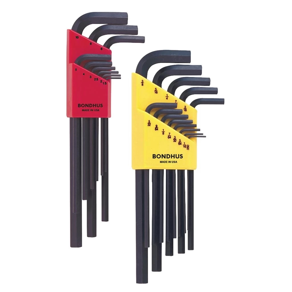 Bondhus ProGuard 22 Pc. SAE/Metric L-Shaped Hex End Key Set 3 Bondhus ProGuard 22 Pc. SAE/Metric L-Shaped Hex End Key Set