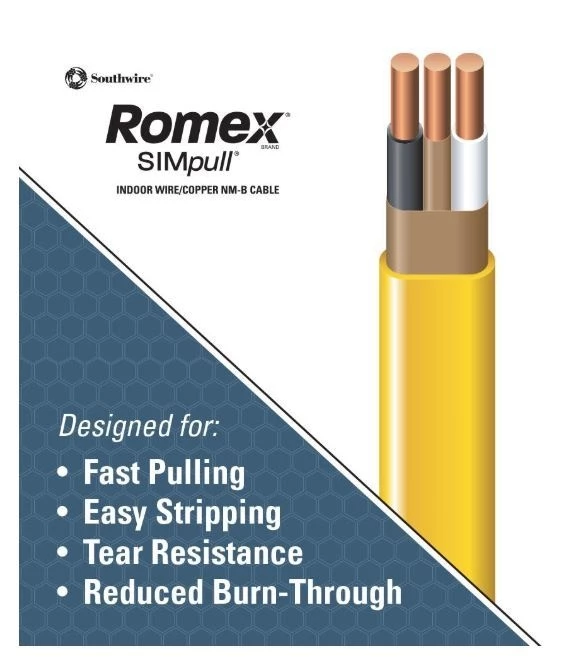 Southwire Type NM-B Romex 12/2 W/G - 250 ft 4 Southwire Type NM-B Romex 12/2 W/G - 250 ft - Image 2
