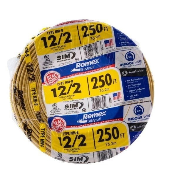 Southwire Type NM-B Romex 12/2 W/G - 250 ft 5 Southwire Type NM-B Romex 12/2 W/G - 250 ft - Image 3