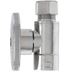 Plumb Pak Quarter Turn Straight Valve FIP by 3/8" OD Lead Free, x 3/8"