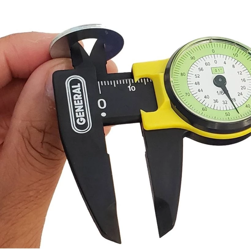 General Tools 142 6 in. Plastic Dial Caliper w/ Inches Readout 7 General Tools 142 6 in. Plastic Dial Caliper w/ Inches Readout - Image 5