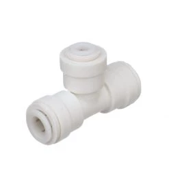 AquaLock 3/8 in x 3/8 in x 1/4 in Plastic OD Quick Connect Reducing Tee