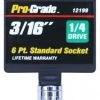 Pro Grade Standard 1/4" Drive 6 Point Socket 1 Pro Grade Standard 1/4" Drive 6 Point Socket -Home Improvement Sales Shop 10751730 1