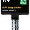 Pro Grade Standard 1/4" Drive 6 Point Deep Well Socket 1 Pro Grade Standard 1/4" Drive 6 Point Deep Well Socket -Home Improvement Sales Shop 10751744 1