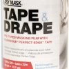 Trimaco Tape & Drape Pre-Taped Plastic Masking Film – 75 ft long