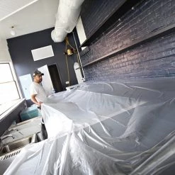 Trimaco Tape & Drape Pre-Taped Plastic Masking Film – 75 ft long -Home Improvement Sales Shop 10800009 3