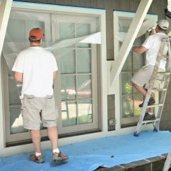 Trimaco Tape & Drape Pre-Taped Plastic Masking Film – 75 ft long -Home Improvement Sales Shop 10800009 5