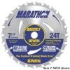 Irwin 7-1/4" 24 Tooth Corded Portable Saw Blade -Home Improvement Sales Shop 10880169 1