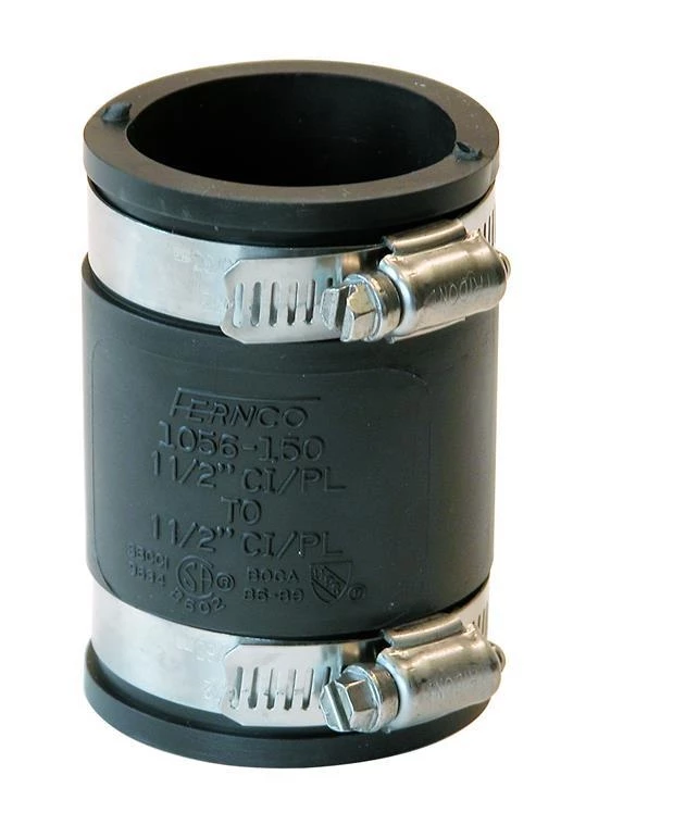 Fernco Coupling Rubber 1 1/2" 3 Fernco Coupling Rubber 1 1/2"