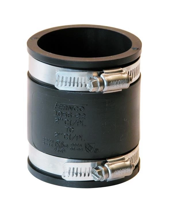 Fernco Coupling Flexible 2" x 2" 3 Fernco Coupling Flexible 2" x 2"