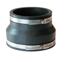 Fernco Coupling 4" Cast Iron to 4" Clay