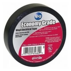 Intertape Polymer .75″ x 60′ Black Electrical Economy Grade Tape