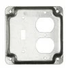 Hubbell 4 in Square Duplex and Toggle Cover 1 Hubbell 4 in Square Duplex and Toggle Cover -Home Improvement Sales Shop 1240040 1
