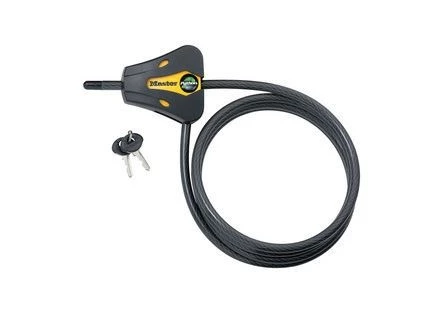 Master Lock 6 ft Long x 5/16 in Diameter Python™ Adjustable Locking Cable - Yellow and Black 3 Master Lock 6 ft Long x 5/16 in Diameter Python™ Adjustable Locking Cable - Yellow and Black