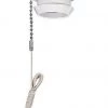 Eaton Porcelain Lamp Holder with 125 volt AC outlet and Pull Chain -Home Improvement Sales Shop 1250040