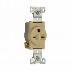 Eaton Single Ivory Receptacle -Home Improvement Sales Shop 1250047 1