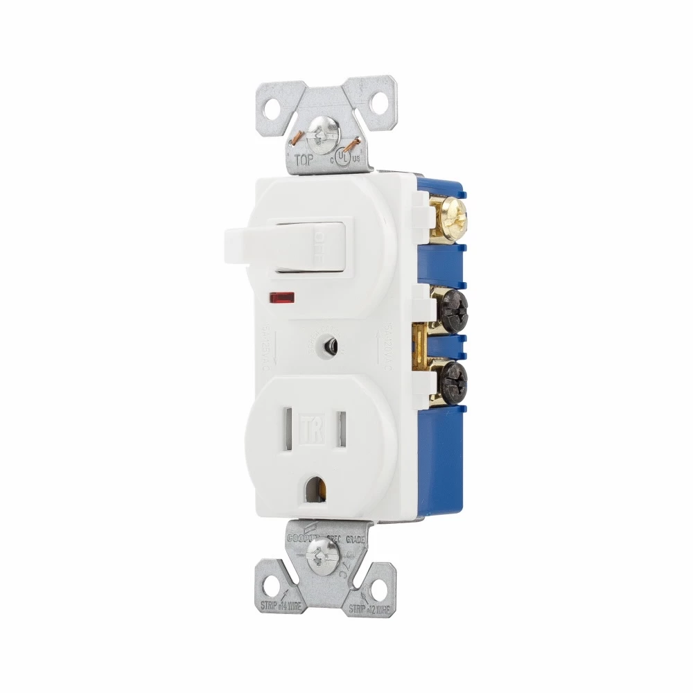 Eaton 15-Amp Tamper Resistant Residential/Commercial Duplex Switch Outlet 5 Eaton 15-Amp Tamper Resistant Residential/Commercial Duplex Switch Outlet - Image 3