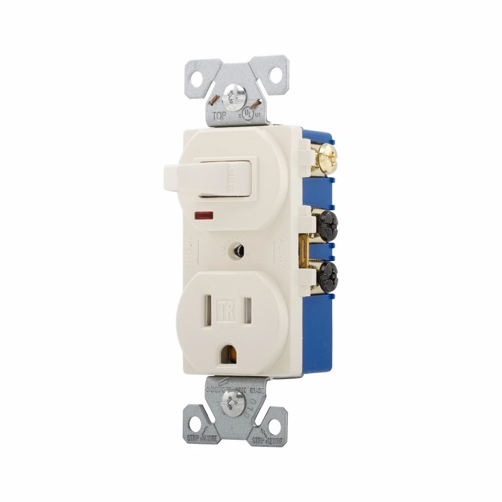 Eaton 15-Amp Tamper Resistant Residential/Commercial Duplex Switch Outlet 4 Eaton 15-Amp Tamper Resistant Residential/Commercial Duplex Switch Outlet - Image 2