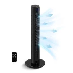 Comfort Zone 36" Oscillating Tower Fan with Remote -Home Improvement Sales Shop 125319 cztf361rbk info1 xl