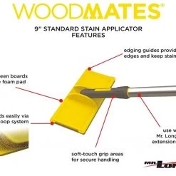 Mr. LongArm Woodmates 9-Inch Standard Stain Applicator -Home Improvement Sales Shop 12580440 2