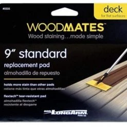 Mr. LongArm Woodmates 9-Inch Standard Stain Applicator Replacement Pad
