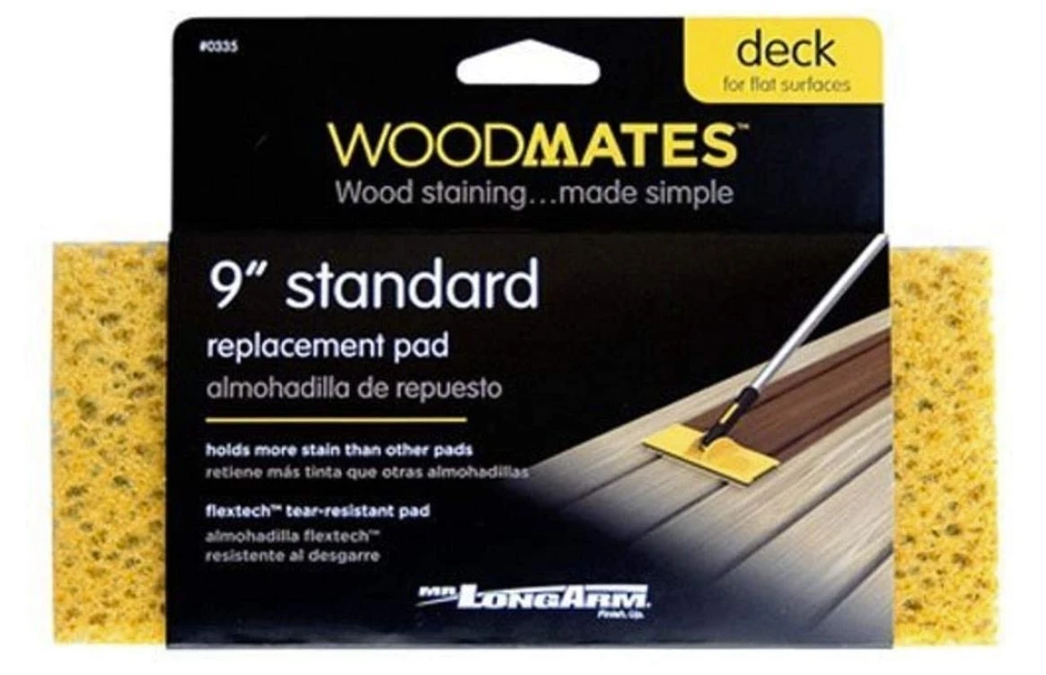 Mr. LongArm Woodmates 9-Inch Standard Stain Applicator Replacement Pad 3 Mr. LongArm Woodmates 9-Inch Standard Stain Applicator Replacement Pad