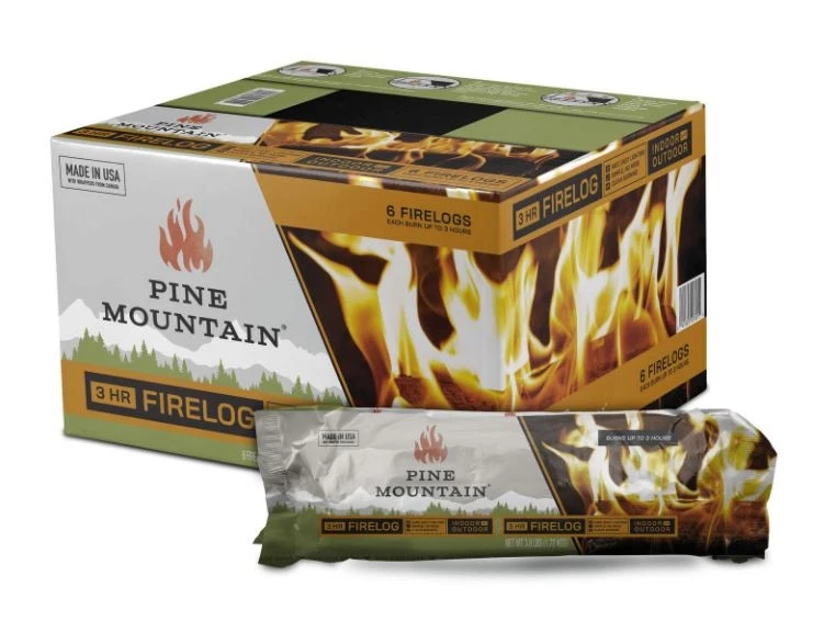 Pine Mountain 3-Hour Fire Log, 6 Pack 3 Pine Mountain 3-Hour Fire Log, 6 Pack