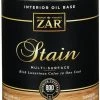 Zar Interior Oil Base Wood Stain-1 Quart- Zar 127 Golden Oak