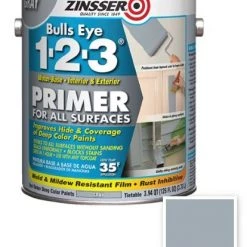 Zinsser Bulls Eye 1-2-3 Gray Primer - Gallon