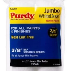 Purdy White Dove Jumbo Mini Roller Cover – 2 Pack 7 Purdy White Dove Jumbo Mini Roller Cover – 2 Pack -Home Improvement Sales Shop 140624012