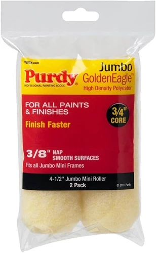 Purdy Golden Eagle 3/8 Nap Jumbo Mini Roller Cover – 2 Pack 3 Purdy Golden Eagle 3/8 Nap Jumbo Mini Roller Cover – 2 Pack