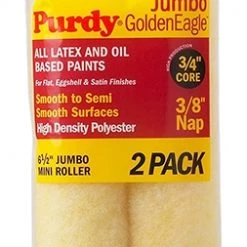 Purdy Golden Eagle 3/8 Nap Jumbo Mini Roller Cover – 2 Pack 6 Purdy Golden Eagle 3/8 Nap Jumbo Mini Roller Cover – 2 Pack -Home Improvement Sales Shop 140626022