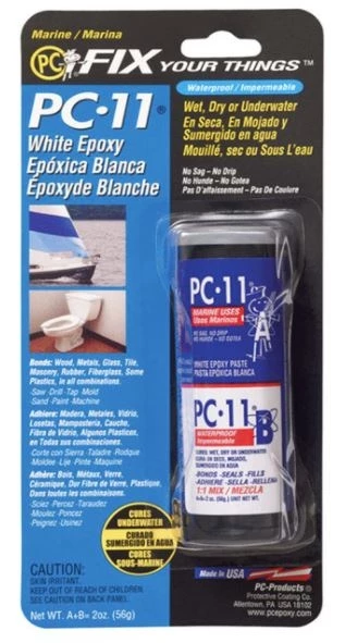 PC-11 Epoxy Adhesive Paste, Two-Part Marine Grade, 2oz. in Two Jars 3 PC-11 Epoxy Adhesive Paste, Two-Part Marine Grade, 2oz. in Two Jars