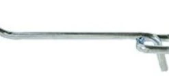 Crawford 4 Inch Heavy Duty Straight Single Pegboard Hooks, 2 Pack
