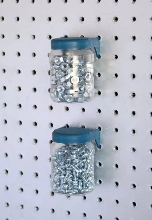 Lehigh Peg Organizer Jar, Clear, 2 Count 4 Lehigh Peg Organizer Jar, Clear, 2 Count - Image 2