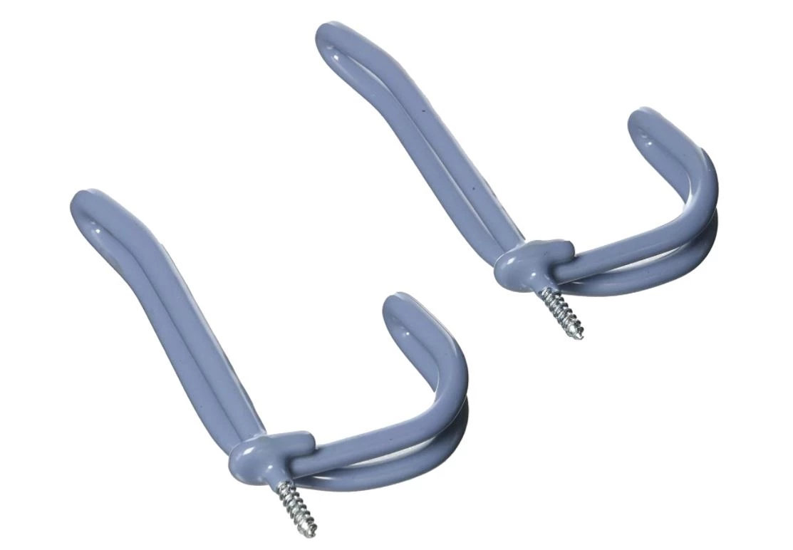 Crawford Light Duty Coat/Hat Hook, Zinc Plated Steel, Gray 3 Crawford Light Duty Coat/Hat Hook, Zinc Plated Steel, Gray