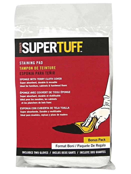 Trimaco 10101 SuperTuff Terrycloth & Sponge Staining Pad 3 Trimaco 10101 SuperTuff Terrycloth & Sponge Staining Pad