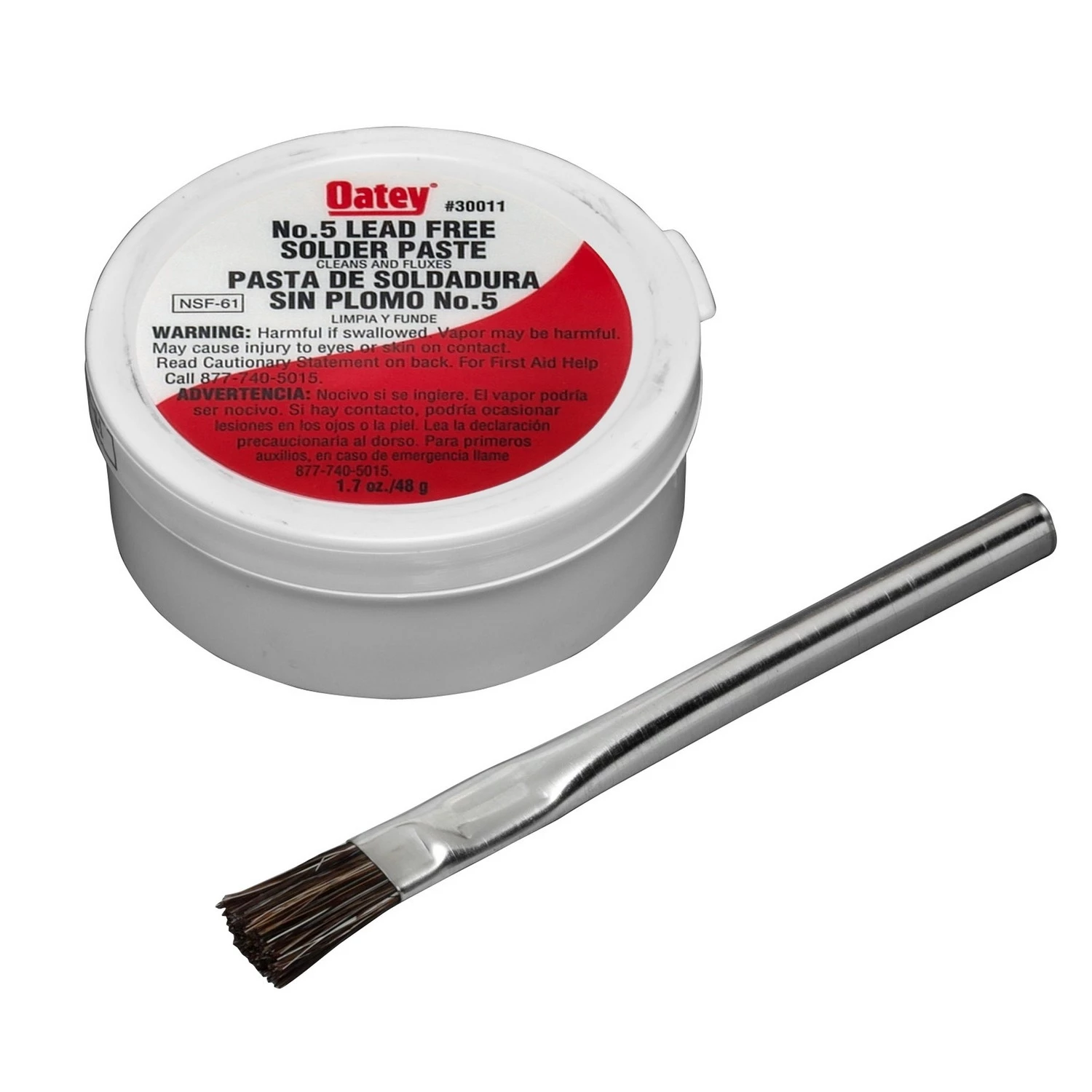 Oatey 1.7 oz. No. 5 Flux w/Brush - Carded 5 Oatey 1.7 oz. No. 5 Flux w/Brush - Carded - Image 3