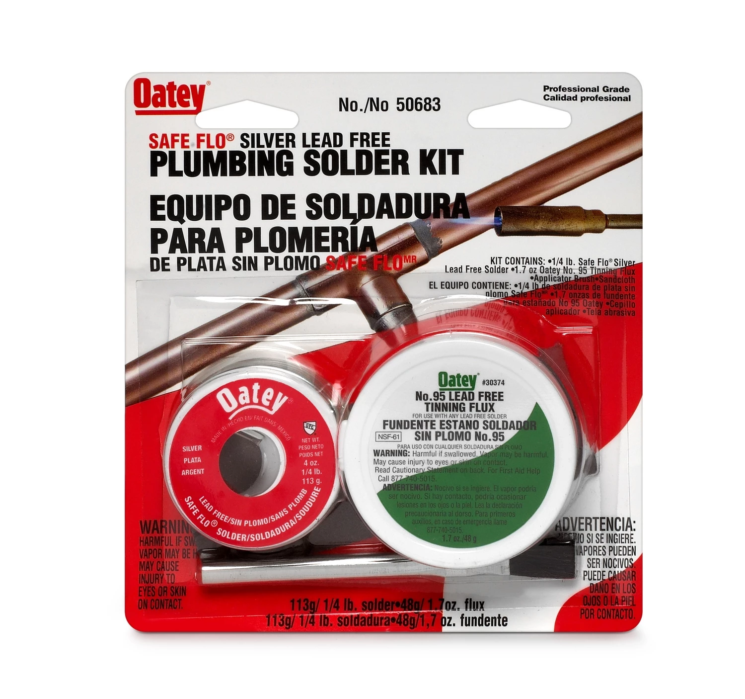 Oatey Safe-Flo Solder Kit 3 Oatey Safe-Flo Solder Kit