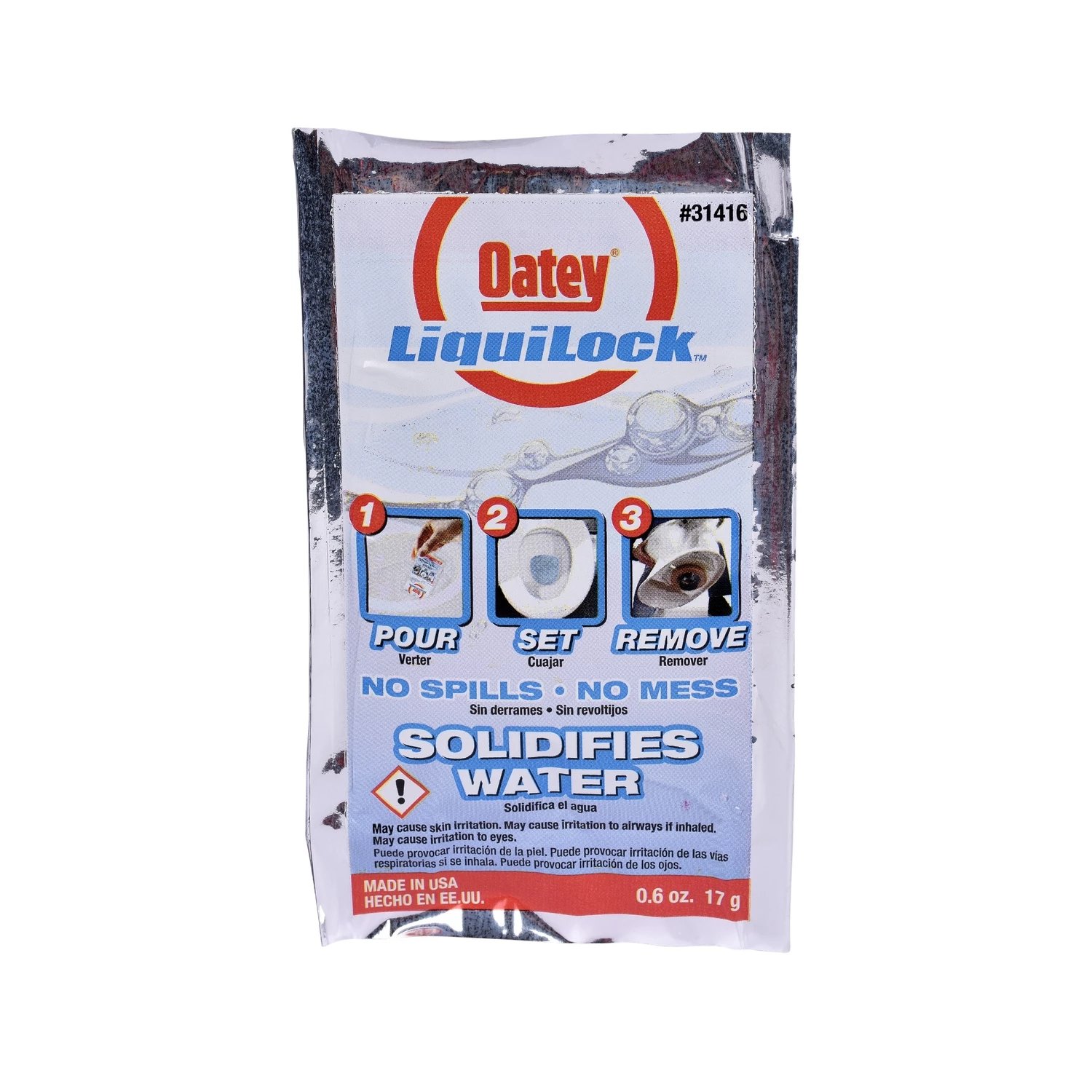 Oatey 0.6 oz. LiquiLock - Gel for Toilet Removal 3 Oatey 0.6 oz. LiquiLock - Gel for Toilet Removal