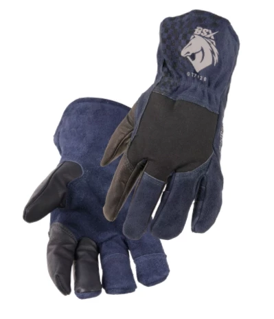 Black Stallion BSX Grain Goatskin & Flame-Resistant Stretch Knit Cotton TIG Glove 3 Black Stallion BSX Grain Goatskin & Flame-Resistant Stretch Knit Cotton TIG Glove