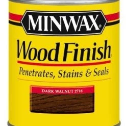 Minwax Dark Walnut Oil Based Wood Finish Stain - Half Pint