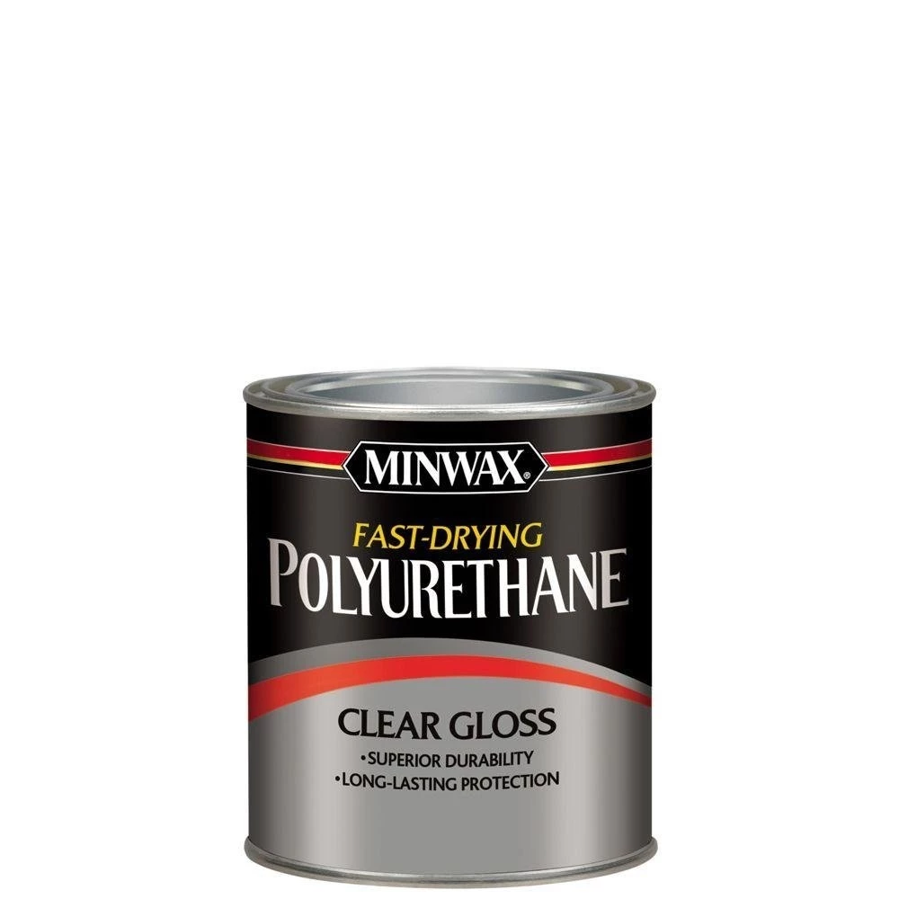 Minwax Gloss Fast-Drying Polyurethane - Quart 3 Minwax Gloss Fast-Drying Polyurethane - Quart