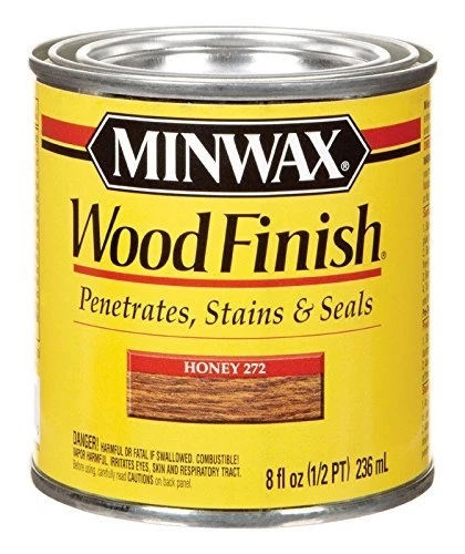 Minwax Honey Oil Based Wood Finish Stain - Half Pint 3 Minwax Honey Oil Based Wood Finish Stain - Half Pint