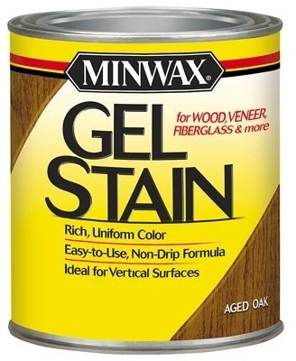 Minwax® Aged Oak Gel Stain – Half Pint 3 Minwax® Aged Oak Gel Stain – Half Pint