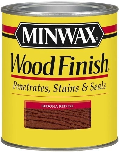 Minwax Sedona Red Oil Based Wood Finish Stain - Quart 3 Minwax Sedona Red Oil Based Wood Finish Stain - Quart
