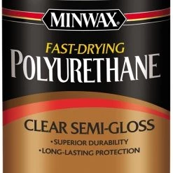 Minwax Semi-Gloss Fast-Drying Polyurethane - Half Pint