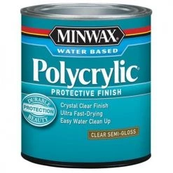 Minwax Semi-Gloss Polycrylic Protective Finish – Half Pint